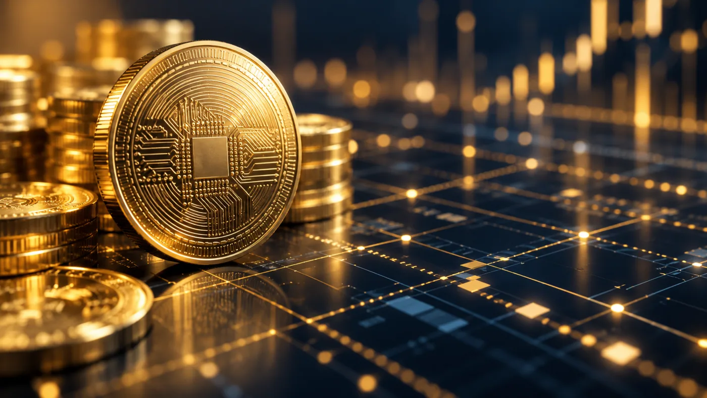 Золотая цифровая монета и открытый реестр операций Bitcoin